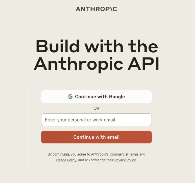 AnthropicのAPIキーの取得方法01